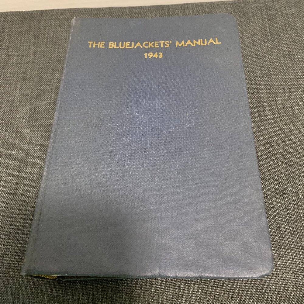 The Bluejackets Manual 1943 11th Edition Book United States Navy WWII